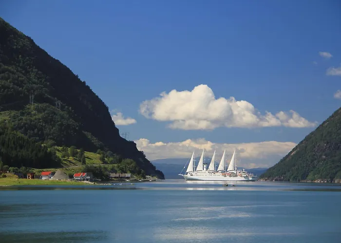 Fjordhytte-6 Direkt Am Maurangerfjord, Einem Seitenarm Des Hardangerfjords בית נופש